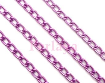 5 mètres de chaine aluminium violette REF2368