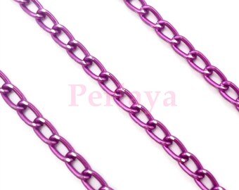 5 meters of aluminum chain purple REF2343