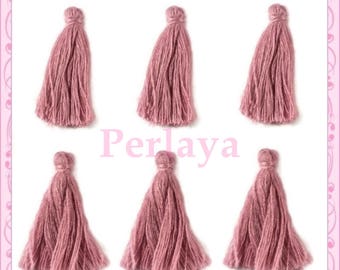 20 purple/pink pom poms 3cm REF2495