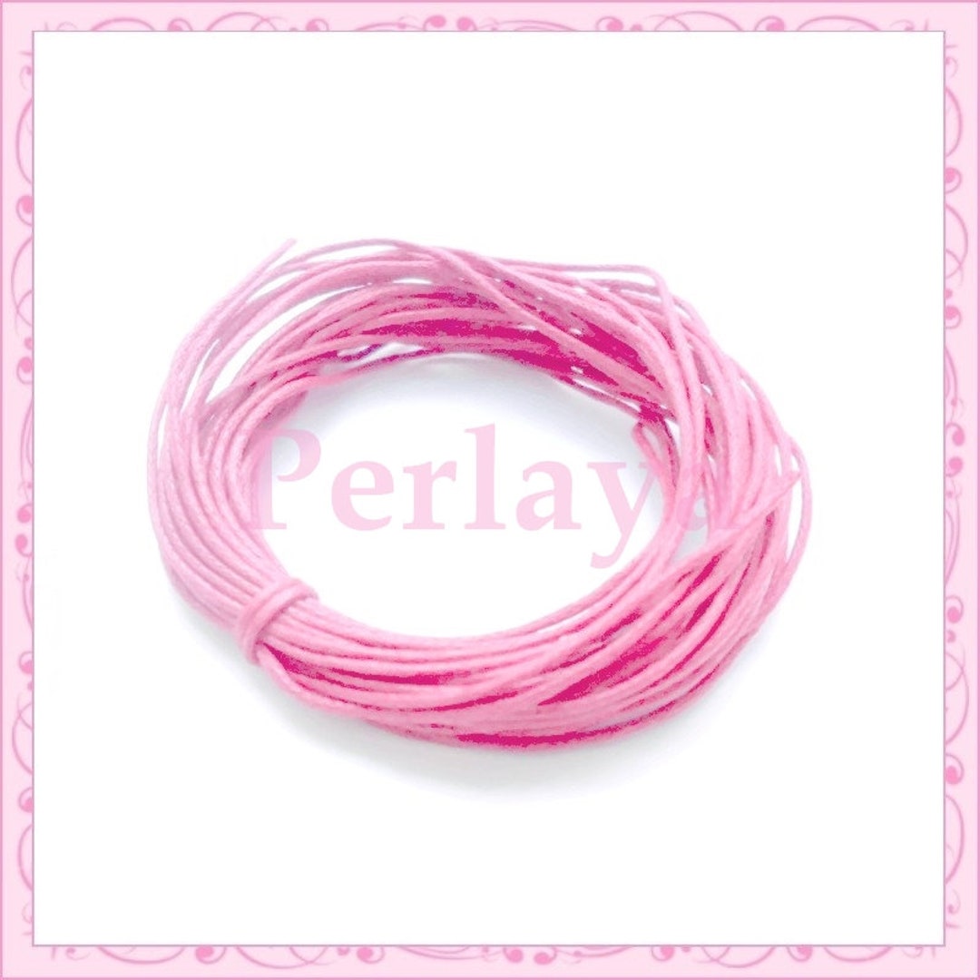 25 Metres of Pink Waxed Cotton Yarn REF581X5 Etsy