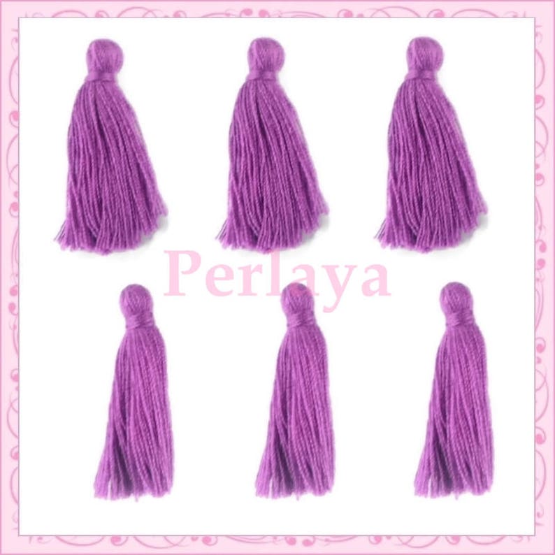 20 pompons violet 3cm REF2408&2535 image 1