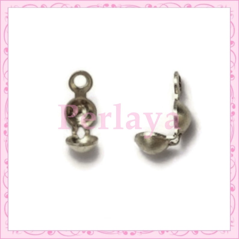 Set of 50 nodes dark silver 8mm REF1380