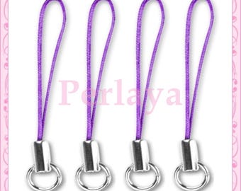 Lot de 40 straps attaches portable violet REF1425X2