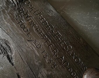 Rare & Rather Curious Saxon Era Come Victorian Scratch Built Stool With A Winchester Connection