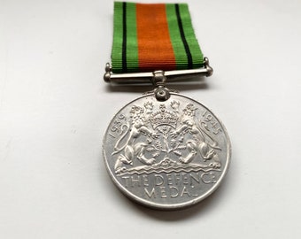 Original World War 2 Defence Medal & Ribbon
