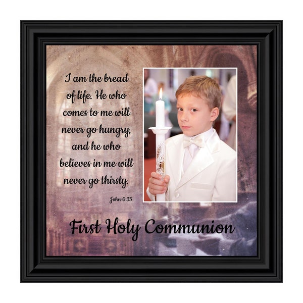 First Holy Communion, Religious Decor, Confirmation Picture Frame