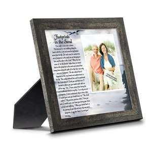 Footprints in the Sand, Christian Inspirational Gift, Religious Poem, Footprints Poem