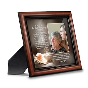 Picture Frame for Mother of the Bride Gift from Daughter, Mom Framed Wedding Gift, Wedding Day Gift for Mom, Mother of the Bride Gift Ideas