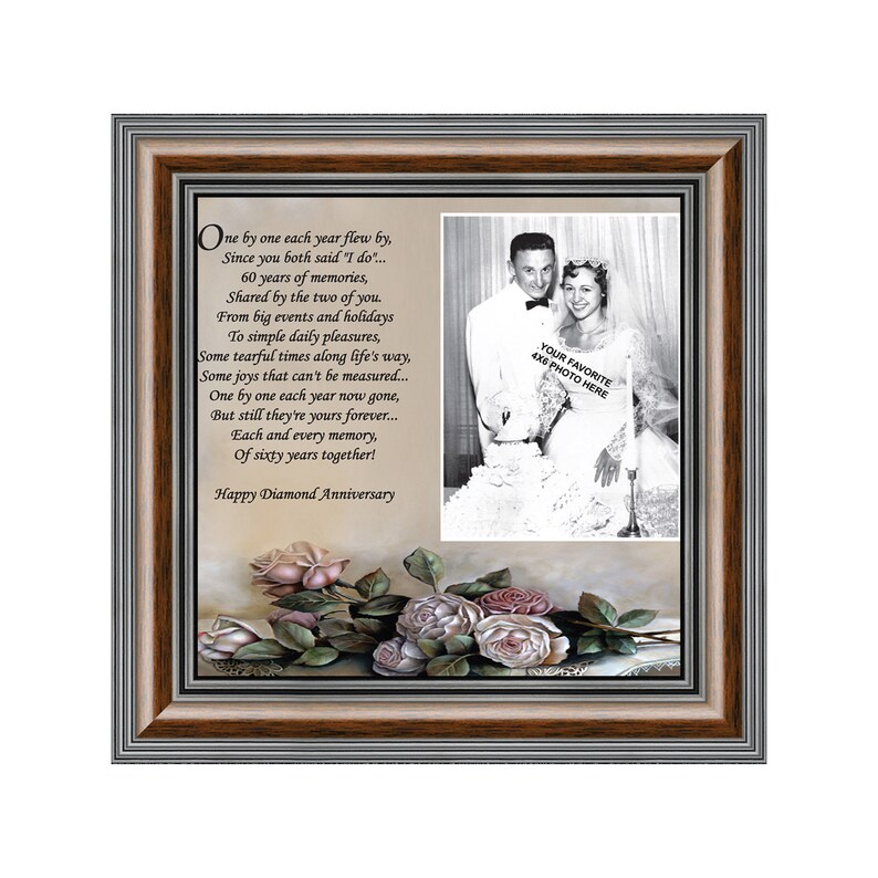 Diamond 60th Anniversary Picture Frame Image 0