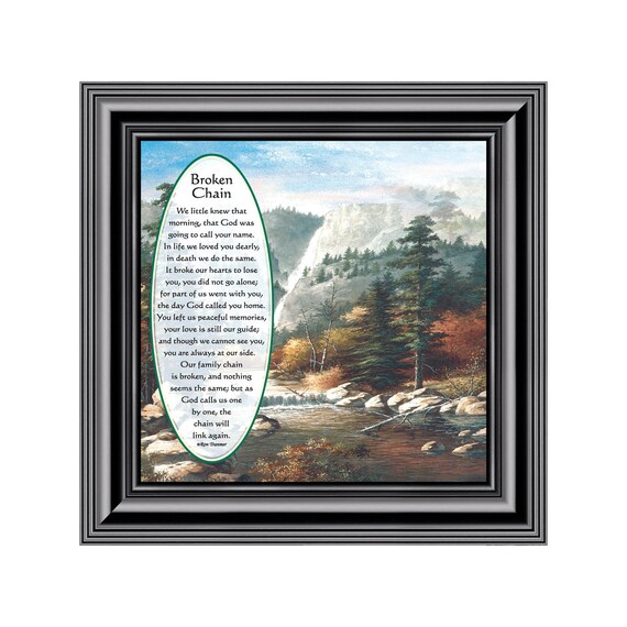 Broken Chain Picture Frame In Memory Of A Loved One Love You Image 0