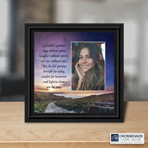 God&#39;s Promise of Peace, Faith Inspirational Gifts, Sympathy Gift Memory Picture Frame
