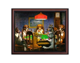 Dogs Playing Poker by Cassius Marcellus Coolidge, World Famous Wall Art Collection, 11x14 2485