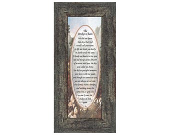 Broken Chain, In Memory of a Loved One, Love You Always Plaque, 6x12 7791