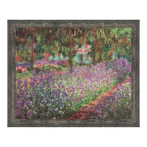 Irises in Monet&#39;s Garden by Claude Monet, World Famous Wall Art Collection, Framed Art Monet Print for Your Living Room, 11x14, 2478