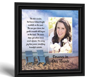 Forever in Our Hearts Memorial Picture Frame, Sympathy Gift, Add Your Own Photo
