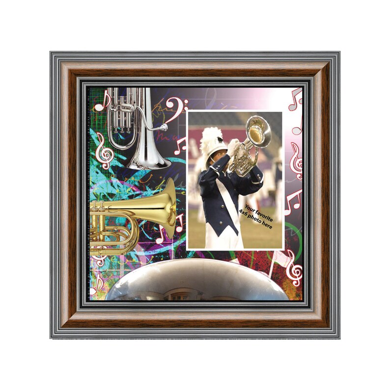 Baritone Marching Band Picture Frame 10x10 3502 Image 0