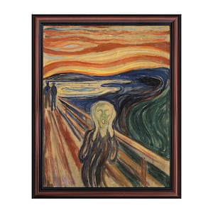 The Scream Framed Print by Edward Munch, World Famous Wall Art Collection, 11x14 2481