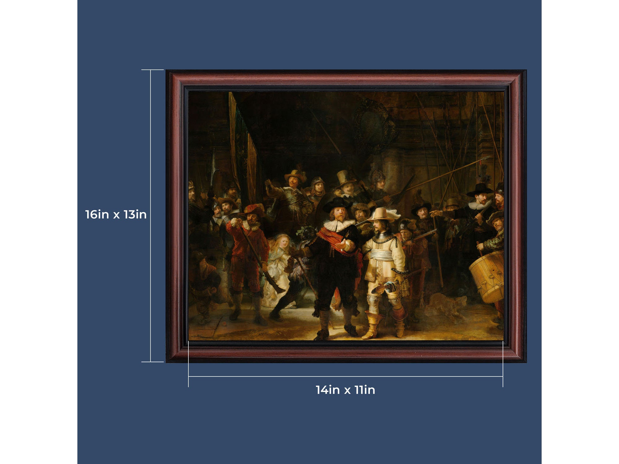 The Night's Watch by Rembrandt, World Famous Wall Art Collection