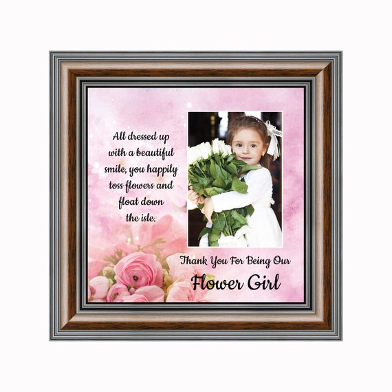 wedding gift from flower girl to bride and groom