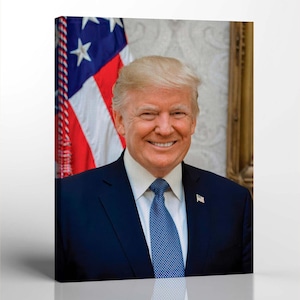 Donald Trump Wall Art, Trump Poster, Trump Portrait, Trump Picture, Trump Canvas or Trump Picture Frame, The Official Presidential Portrait
