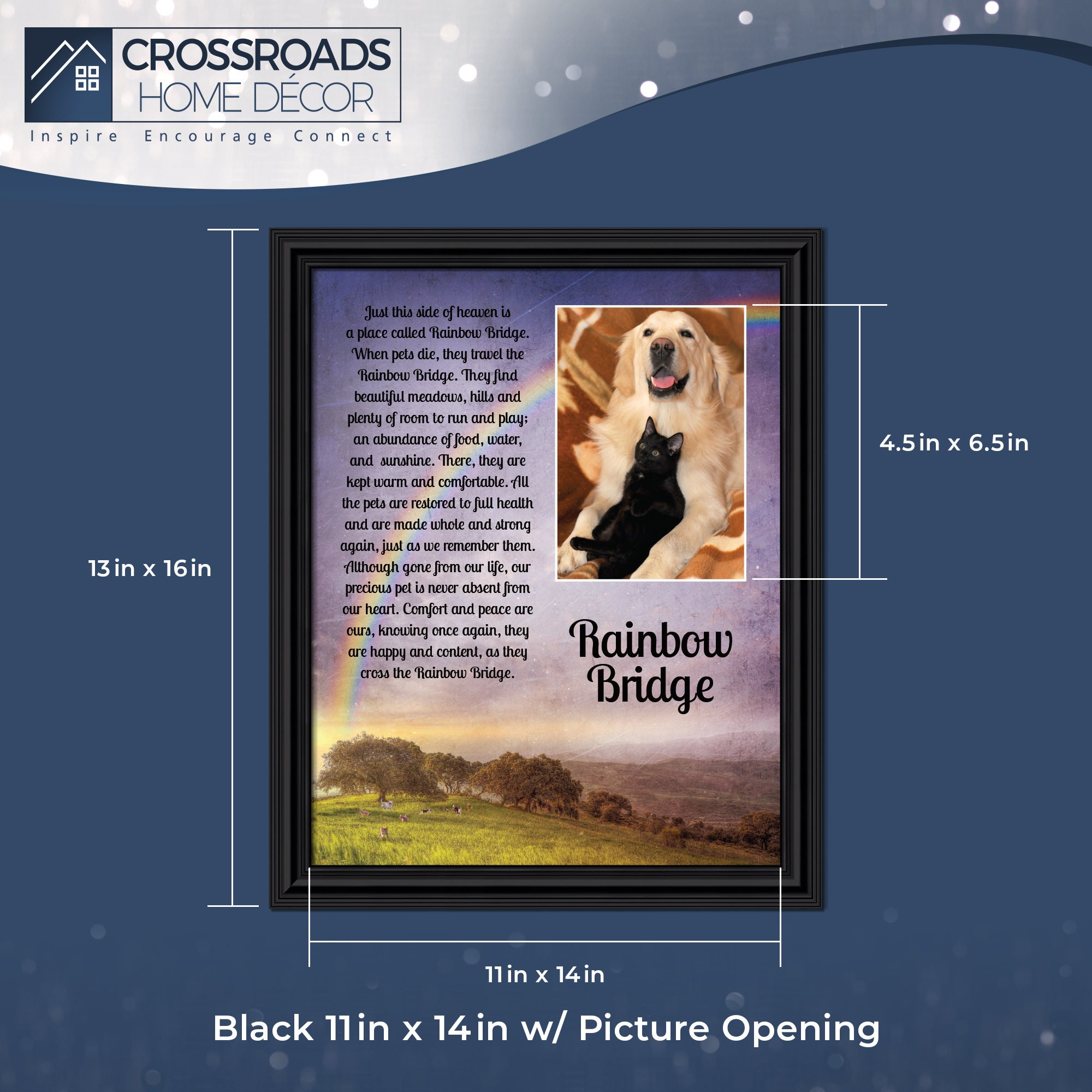 Rainbow Bridge Pet Memorial Gifts – Cat and Dog Memorial Gifts, Loss of ...