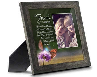 A Special Friend Picture Framed Poem About Friendship for Best Friend, Friendship Picture Frame