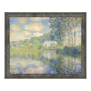 Poplars on The Epte by Claude Monet Framed Wall Art Print, Landscape Nature Print, 11x14, 2417
