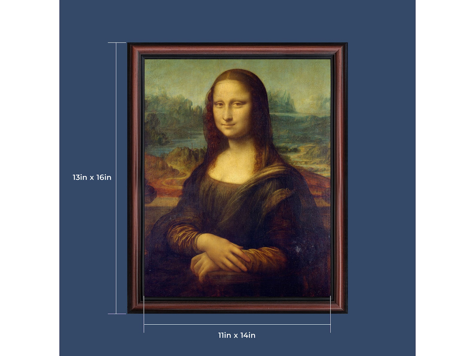 Mona Lisa by Leonardo Da Vinci World Famous Wall Art Etsy