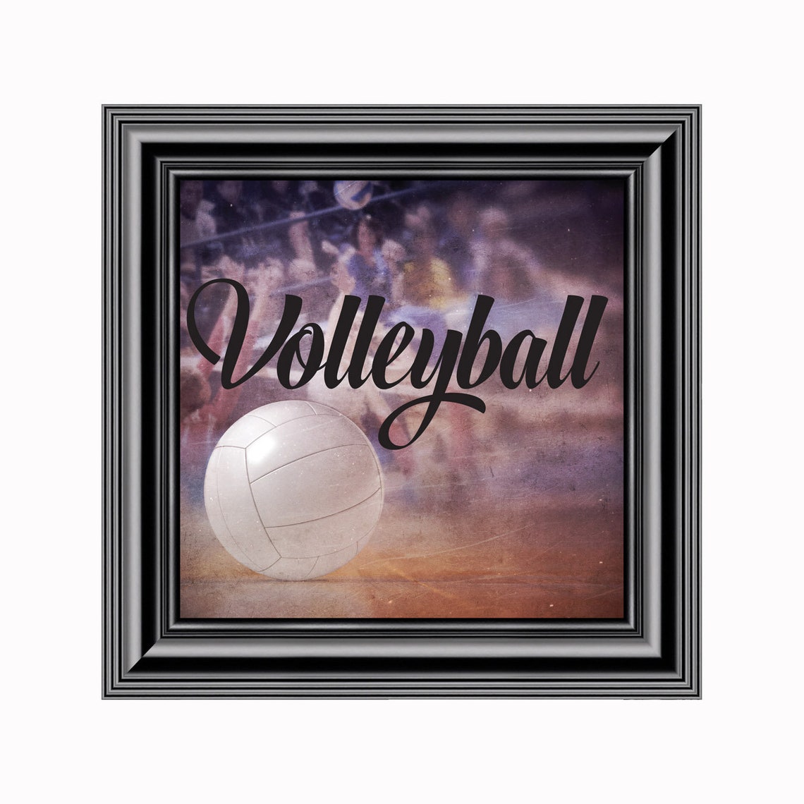Volleyball Picture Frame Bump Set Spike Sports Themed Wall - Etsy