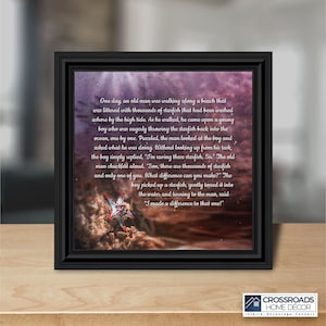 The Starfish Story Teacher Gift, Thank You Gifts or Encouragement Gifts, Add to Your Thank You Gift Basket, The Legend of the Starfish