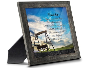A Special Friend Picture Framed Poem About Friendship for Best Friend, Friendship Picture Frame