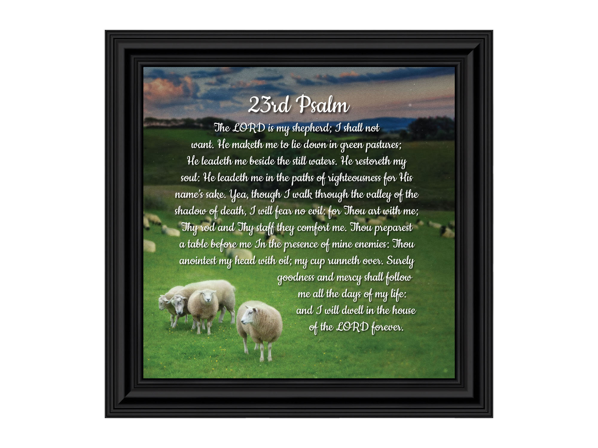 Elegantly Yours 23rd Psalm, Bible Verse From 10x10 8654
