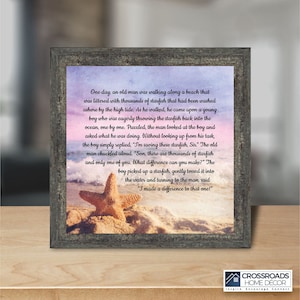 The Starfish Story Teacher Gift, Thank You Gifts or Encouragement Gifts, Add to Your Thank You Gift Basket, The Legend of the Starfish