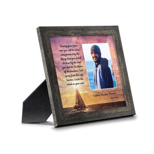 Discovery, Motivational Wall Art, Framed Mark Twain Quotes