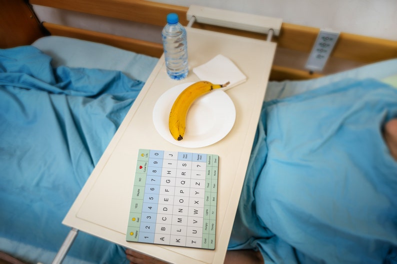 Adult Communication Board Nonslip, Portable Letter Chart for Nonverbal, Stroke Recovery