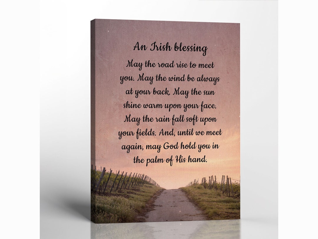 Irish Blessing Canvas Frame, Irish Decor, Irish Wall Decor, Irish