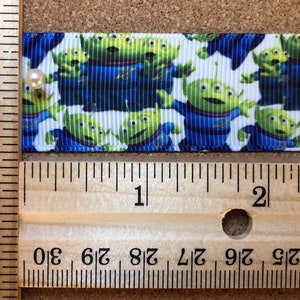Toy Story Little Green Men (LGMs) 1 inch  Grosgrain Ribbon