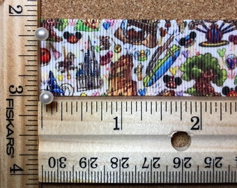 Ruban gros-grain de 2,5 cm (1 po.) pour le parc à thème Magic Kingdom Epcot Center