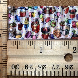 Magic Kingdom Epcot Center Theme Park Snacks 1 inch Grosgrain Ribbon