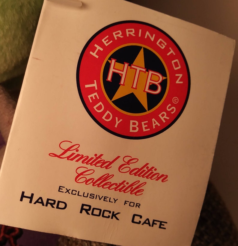 Hard Rock Ghost Teddy Bear By Herrington #67 out of 120