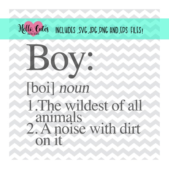 Download Boy Definition Design Svg Png Printable Jpg Cricut Cut Etsy