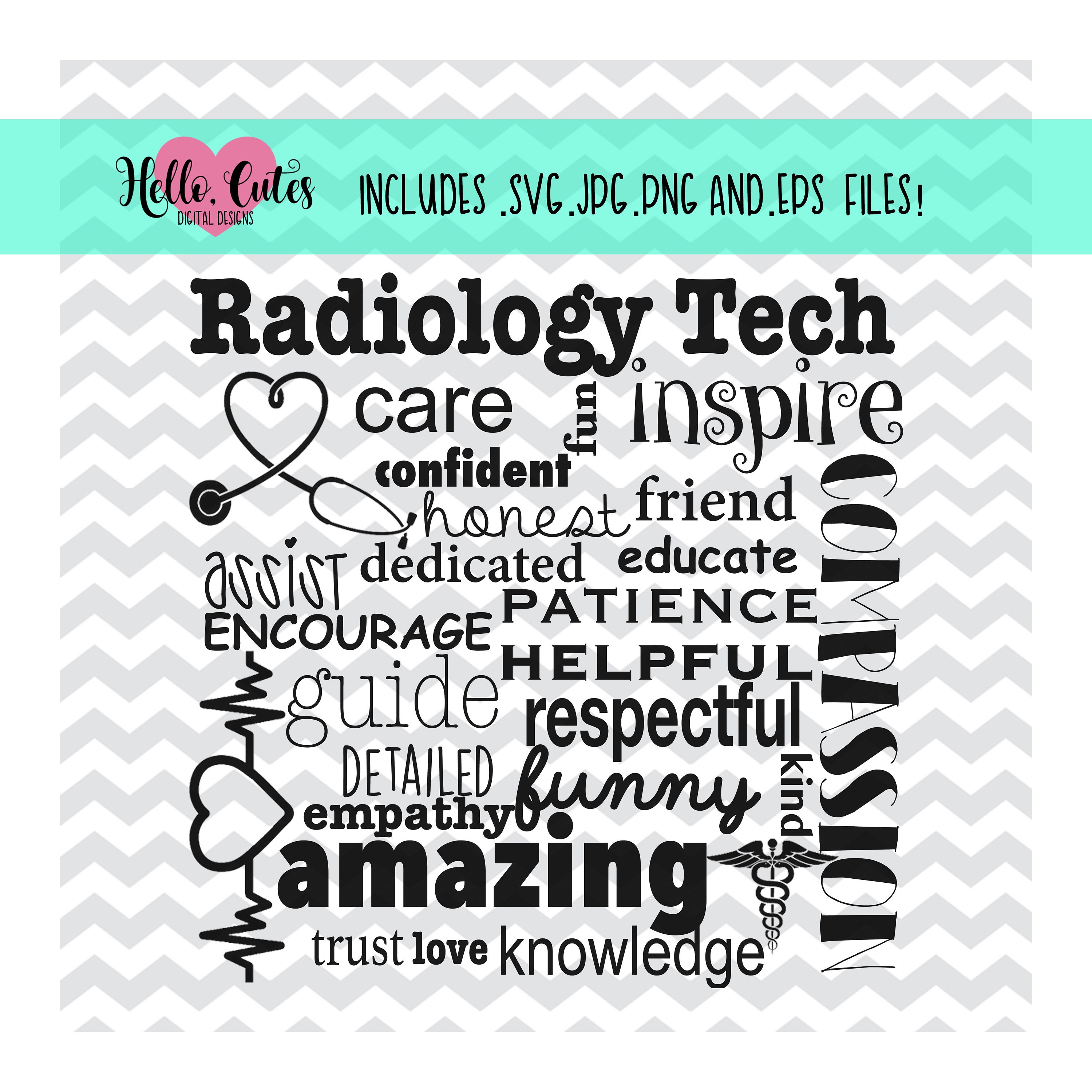Crt Cute Radiology Technician Appreciation Design png Etsy