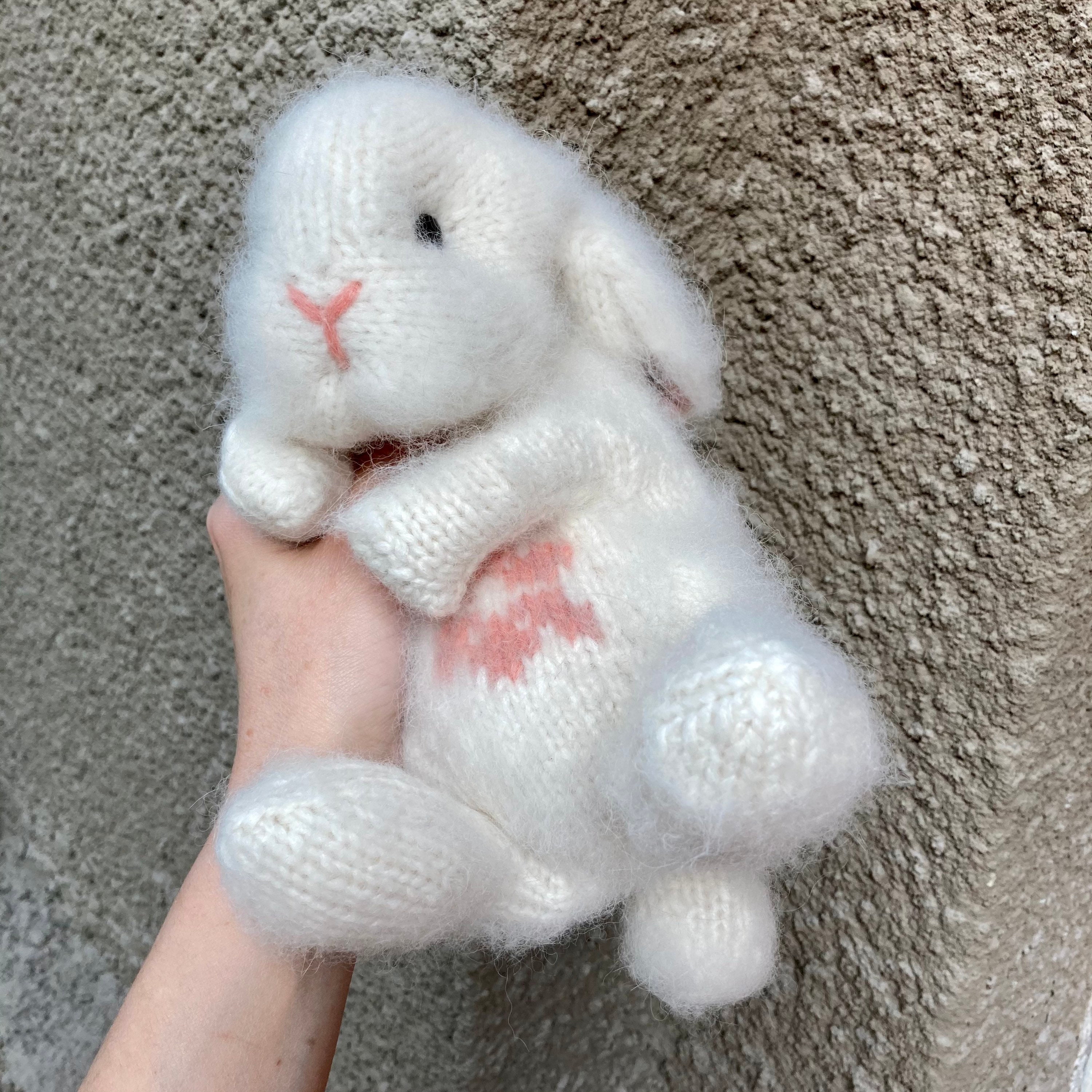 Crochet holland lop rabbit 114inch Knit rabbit Knit bunny | Etsy