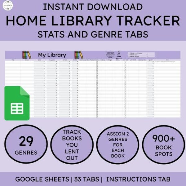 Home Library Catalog | Personal Library Tracker | Book Log | Books Owned Log | Books Lent Out | Avid Reader