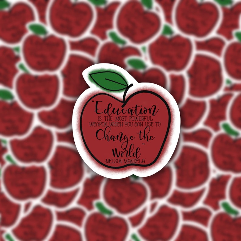 Teacher Sticker Education Sticker Teacher Laptop Sticker Etsy