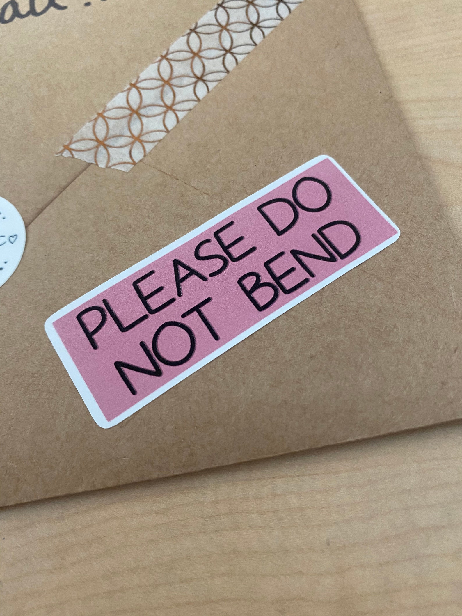 Do Not Bend Sticker Sheet Mailing Stickers Packaging | Etsy