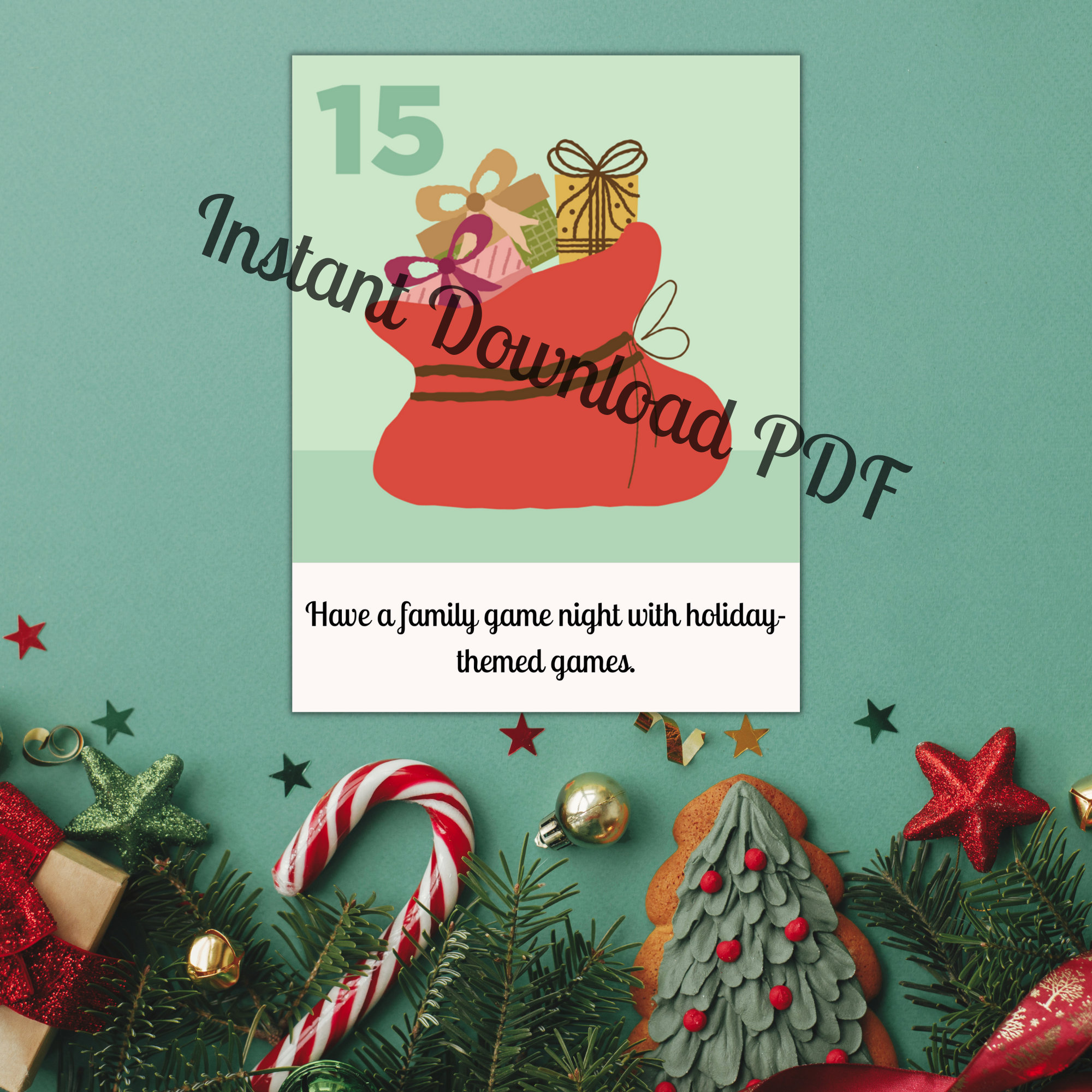 Printable Advent Calendar, Christmas Activities, Countdown to Christmas ...