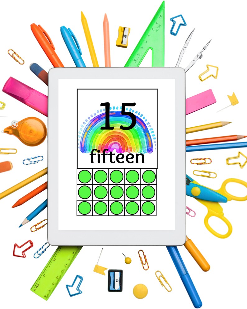 Printable Number Cards 1 20 Educational Cards 8 5 X 11 Inch Instant Printable Number Cards 1 20 Educational Cards 8 5 X 11 Inch Instant