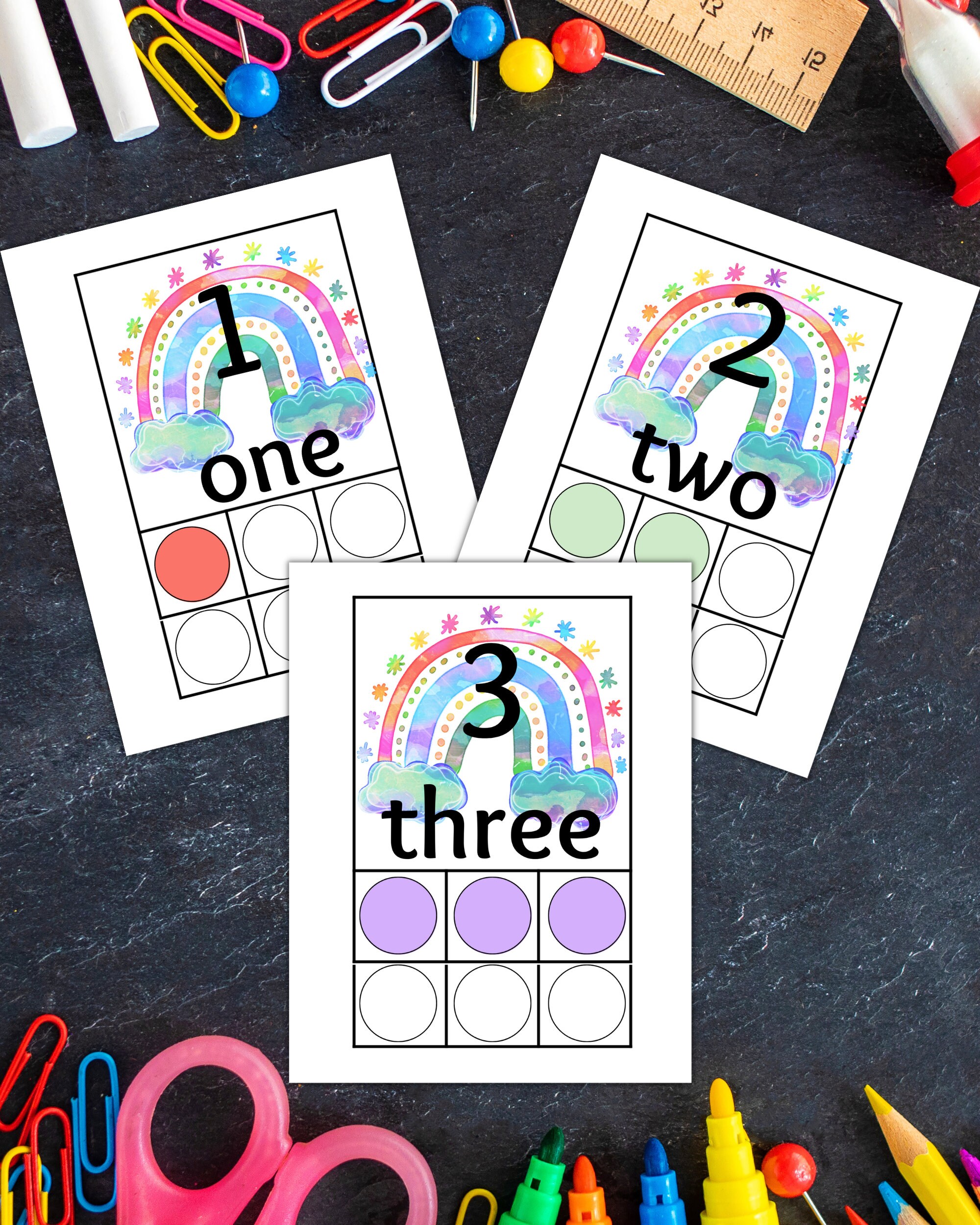 Printable Number Cards 1 20 Educational Cards 8 5 X 11 Inch Instant Printable Number Cards 1 20 Educational Cards 8 5 X 11 Inch Instant