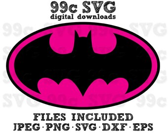 batman dc logo superhero svg dxf png vector cut file cricut etsy
